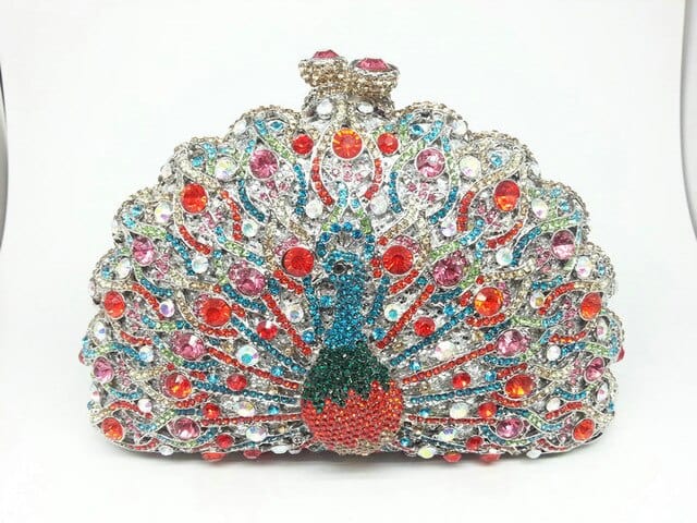 Luxury Rhinestone Peacock Clutch bags WAAMII 15  