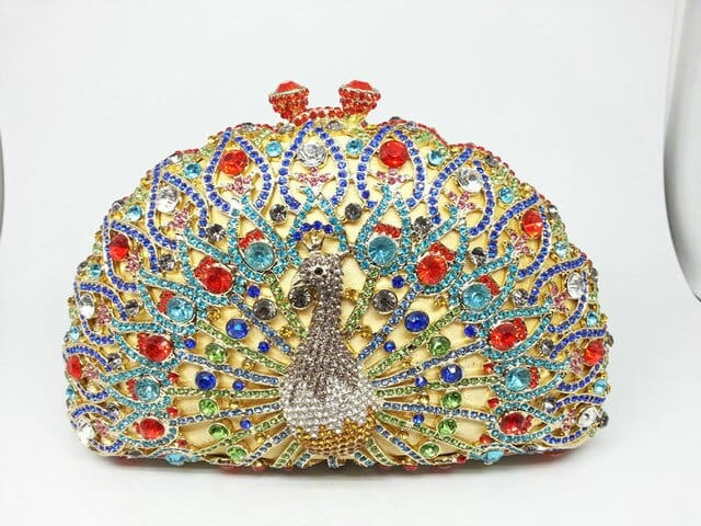 Luxury Rhinestone Peacock Clutch bags WAAMII 13  