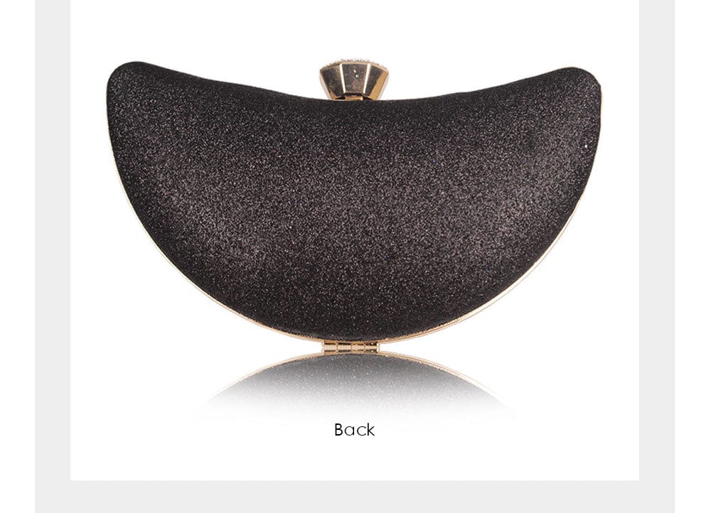 Luxury Sequined Hollow Out Crystal Moon Fashion Clutch - - Luxury bags by WAAMII