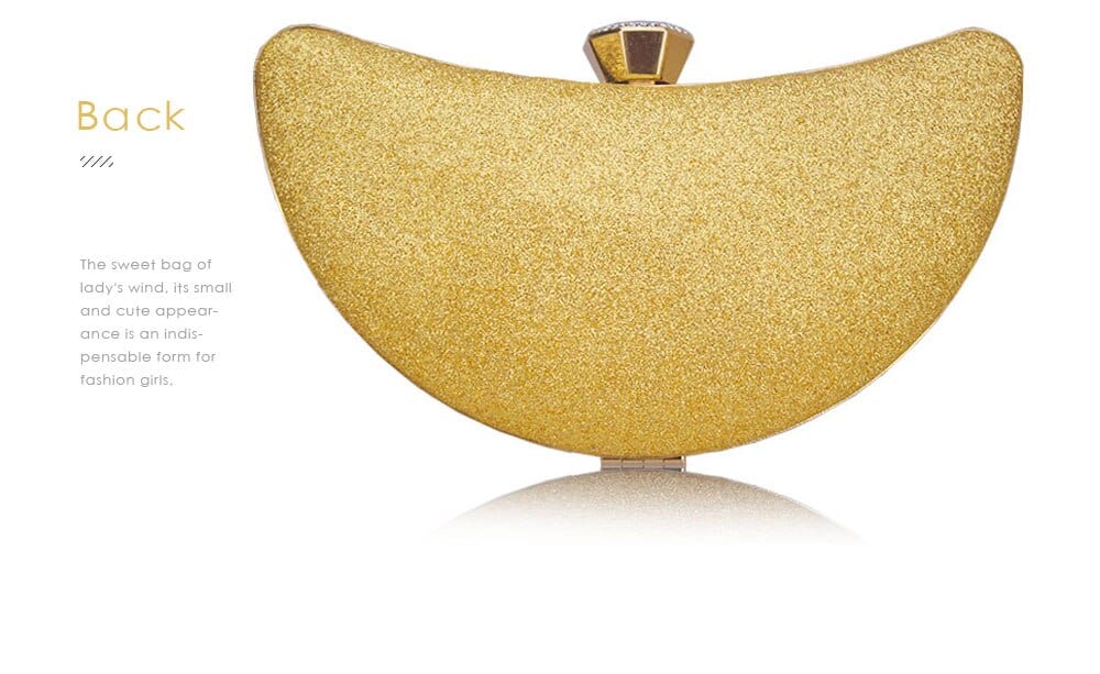 Luxury Sequined Hollow Out Crystal Moon Fashion Clutch - - Luxury bags by WAAMII