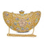 Luxury Sequined Hollow Out Crystal Moon Fashion Clutch - gold - Luxury bags by WAAMII