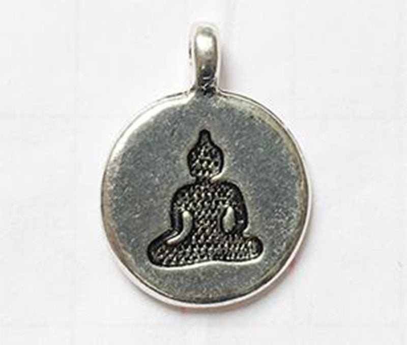 Matte Blue & White Color Labradorite Stone Buddhism Mala Bracelets Jewelry WAAMII Buddha  