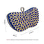 Metallic Blue Diamante Clutch - - Luxury bags by WAAMII