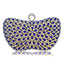 Metallic Blue Diamante Clutch - blue - Luxury bags by WAAMII