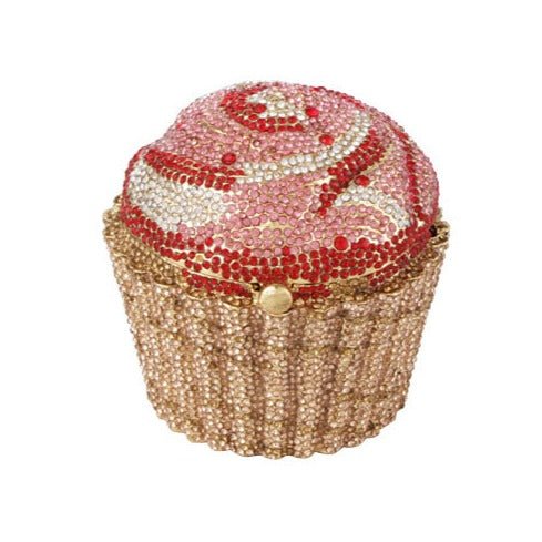Mini Cupcake Clutch Crystal Evening Purse - 6 9.5cm X 9.5cm - Luxury bags by WAAMII