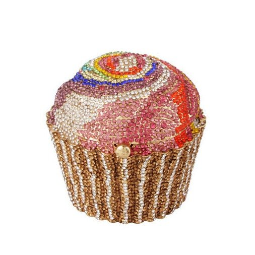 Mini Cupcake Clutch Crystal Evening Purse - 7 9.5cm X 9.5cm - Luxury bags by WAAMII