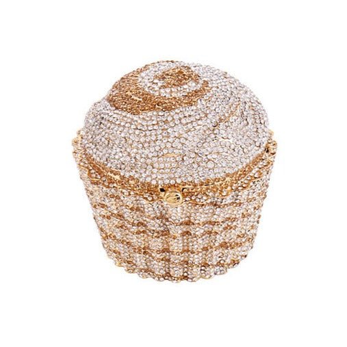 Mini Cupcake Clutch Crystal Evening Purse - 4 9.5cm X 9.5cm - Luxury bags by WAAMII