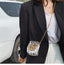 Mini Round Transparent Jelly Bag Silk Scarf Clutch bags WAAMII