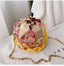 Mini Round Transparent Jelly Bag Silk Scarf Clutch bags WAAMII   