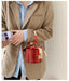 Mini Round Transparent Jelly Bag Silk Scarf Clutch bags WAAMII