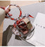 Mini Round Transparent Jelly Bag Silk Scarf Clutch bags WAAMII