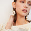 Mismatched Gold Plated Chains Pearl Hoop Earrings - - Luxury Jewelry by WAAMII