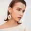 Mismatched Gold Plated Chains Pearl Hoop Earrings - - Luxury Jewelry by WAAMII