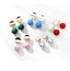 Mismatched Polished Candy Colored Pearl Stud Earrings - - Luxury Jewelry by WAAMII