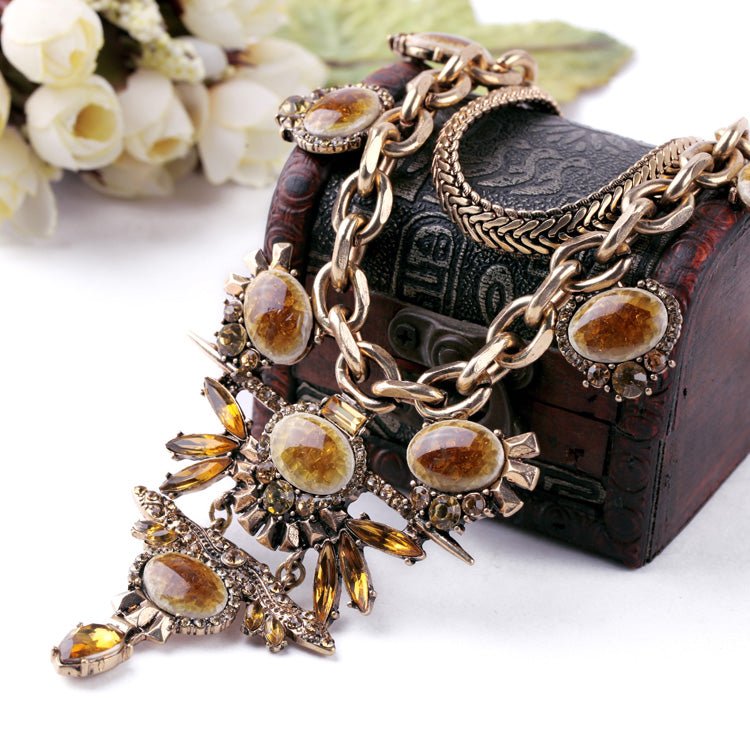 Multi-Layer Luxury Flower Pendant Statement Necklaces-Many Styles - - Luxury Jewelry by WAAMII