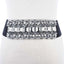 New Rhinestone Belt Full Crystal Wide Wristband-WL36 - White 63cm - Luxury Accessories by WAAMII