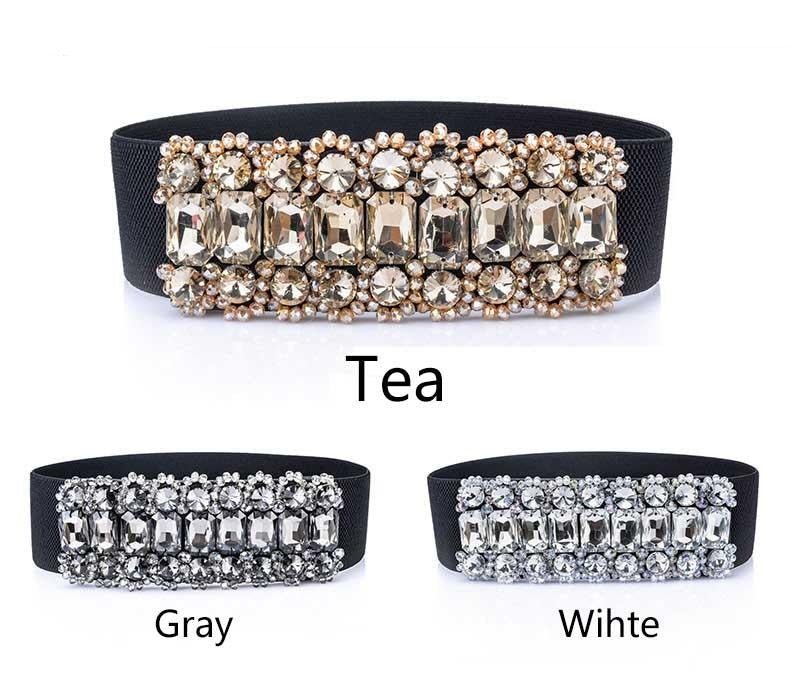 New Rhinestone Belt Full Crystal Wide Wristband-WL36 - - Luxury Accessories by WAAMII