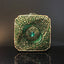 New Style Cosmic Eye Double Sided Full Crystal Mini Box Clutch Evening Purse - Green-gold hardware - Luxury bags by WAAMII