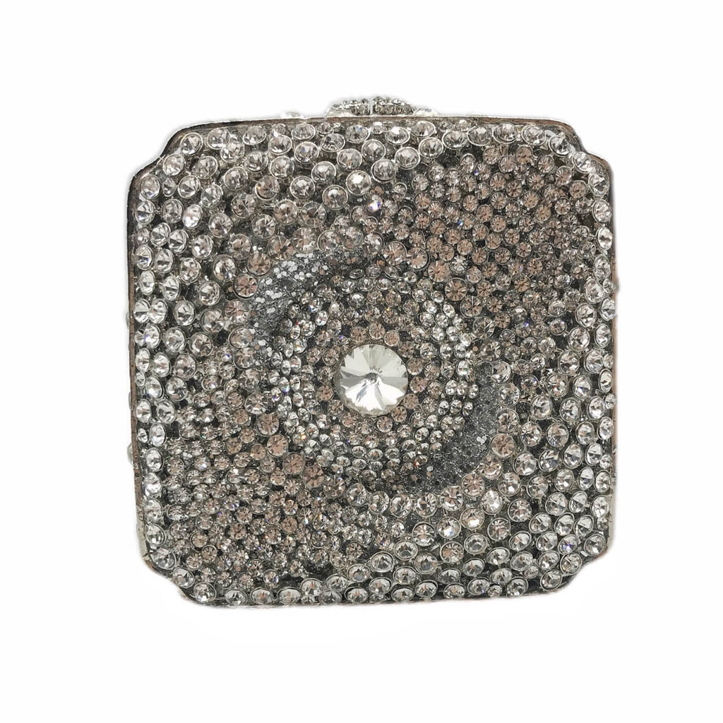 New Style Cosmic Eye Double Sided Full Crystal Mini Box Clutch Evening Purse - - Luxury bags by WAAMII