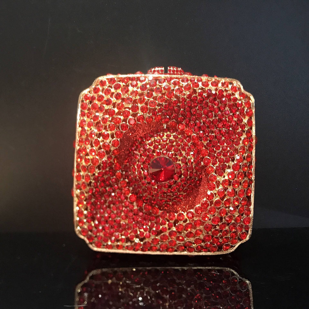 New Style Cosmic Eye Double Sided Full Crystal Mini Box Clutch Evening Purse - - Luxury bags by WAAMII