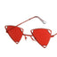 New Women Triangle Oculos New Vintage Punk Sunglasses Accessories WAAMII Red  