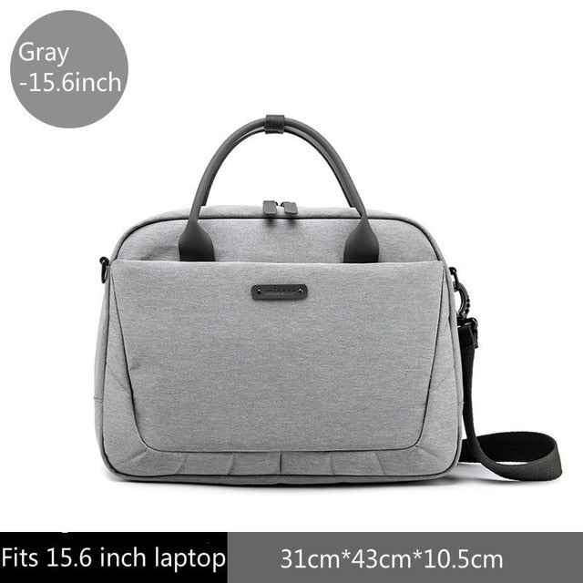 New Womens Laptop Bag Briefcases Business Bag Handbag - Gray 15.6inch - Luxury bags by WAAMII