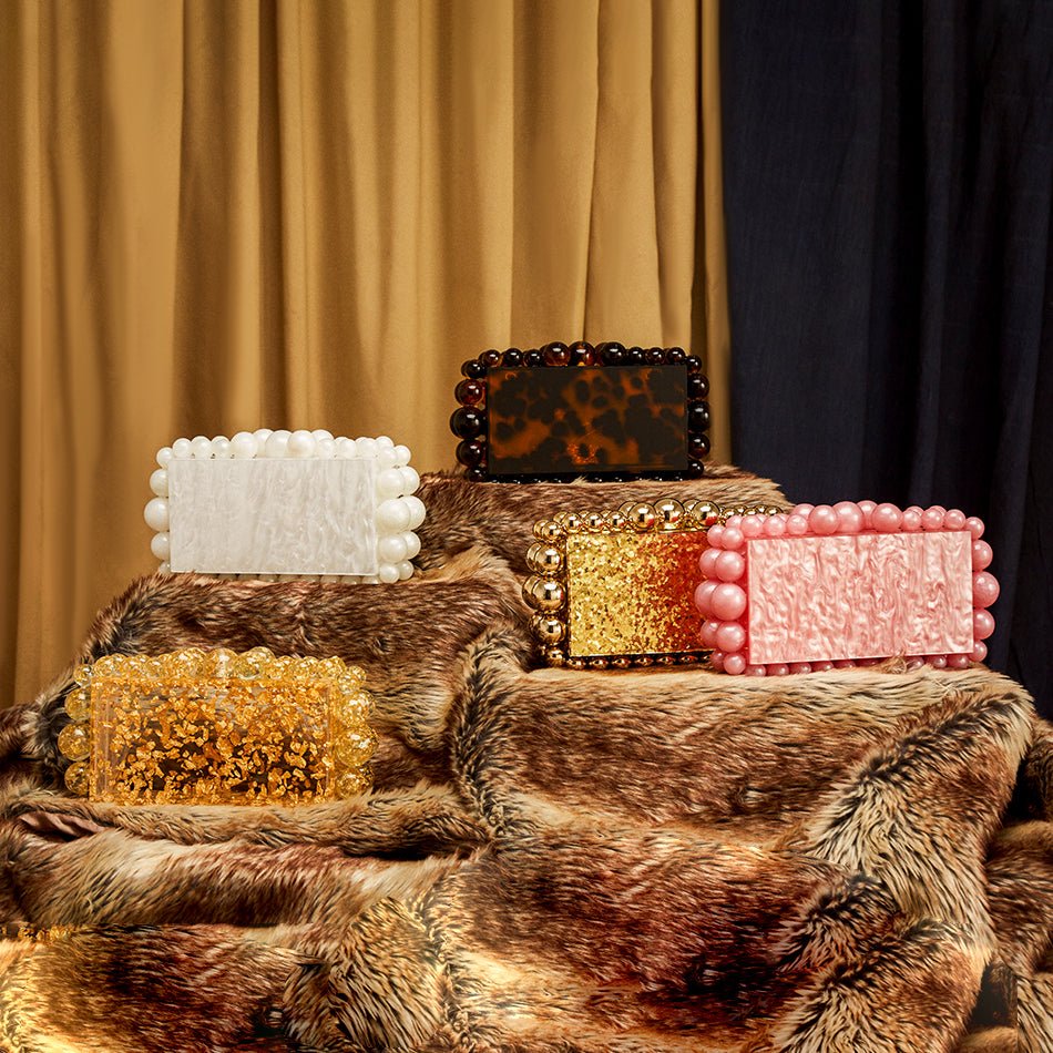 Novelty Beads Acrylic Box Clutch - - Luxury bags by WAAMII
