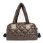Nylon Shell Down Women Messenger Bag Ladies Quilted Handbag