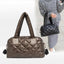 Nylon Shell Down Women Messenger Bag Ladies Quilted Handbag - - Luxury bags by WAAMII