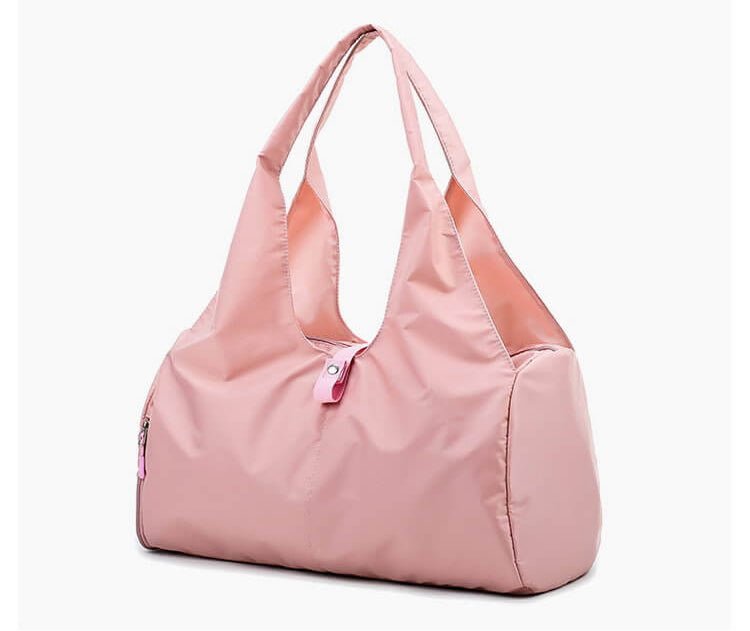 Oxford Fabric Weekender With Shoe Compartment Yoga Mat Carrier Bag-Pink,Black - - Luxury bags by WAAMII