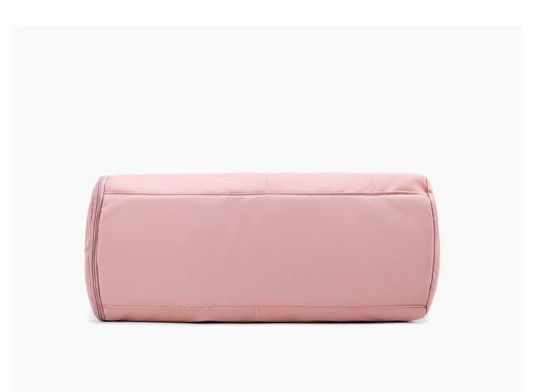 Oxford Fabric Weekender With Shoe Compartment Yoga Mat Carrier Bag-Pink,Black - - Luxury bags by WAAMII