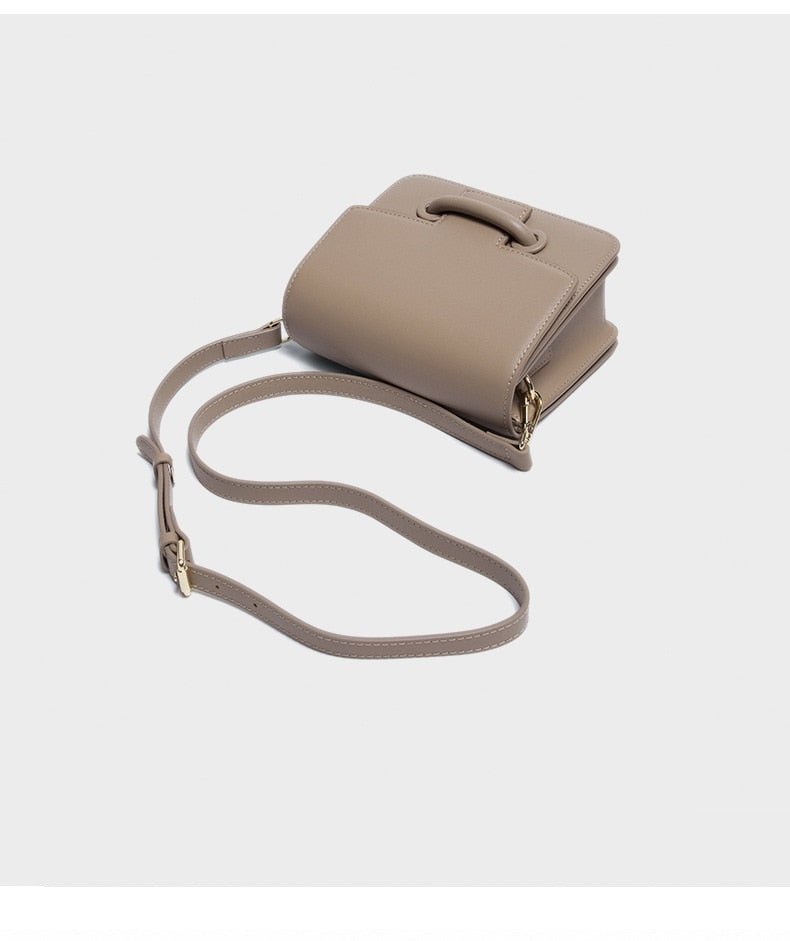 Paula Elegant Flap Buckle Leather Mini Crossbody - - Luxury bags by WAAMII