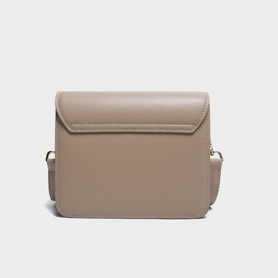 Paula Elegant Flap Buckle Leather Mini Crossbody - - Luxury bags by WAAMII