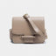 Paula Elegant Flap Buckle Leather Mini Crossbody - Khaki 19.5x16x9cm - Luxury bags by WAAMII
