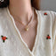 Pearl Pendant Asymmetric Clavicle Chain Necklace - - Luxury Jewelry by WAAMII