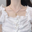 Pearl Pendant Asymmetric Clavicle Chain Necklace - - Luxury Jewelry by WAAMII