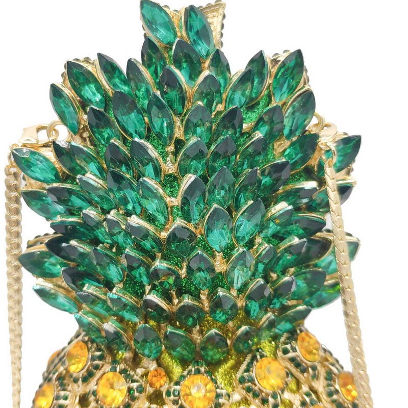 Pineapple Rhinestone Purse Diamond Clutch Bag For Women - - Luxury bags by WAAMII
