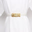 Elegant Patchwork Asymmetrical Women Belt - white One Size - Luxury Accessories by WAAMII