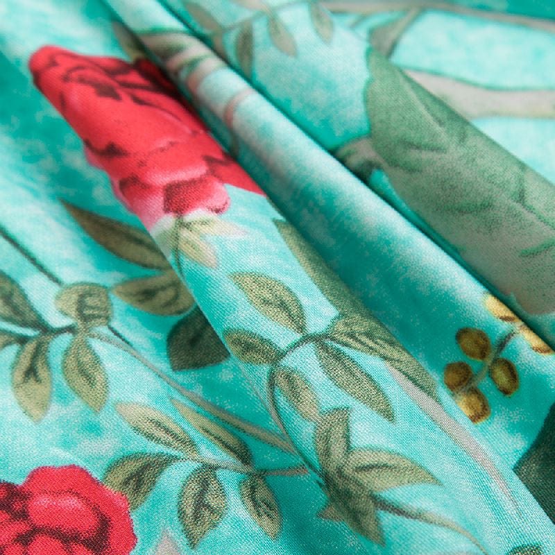 130*130CM 100% Imitation Silk Twill Silk Square Scarf Scarves Floral Tree Print Scarf-Multi Colors - - Luxury Accessories by WAAMII