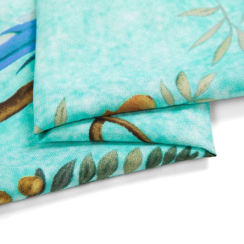 130*130CM 100% Imitation Silk Twill Silk Square Scarf Scarves Floral Tree Print Scarf-Multi Colors Accessories WAAMII