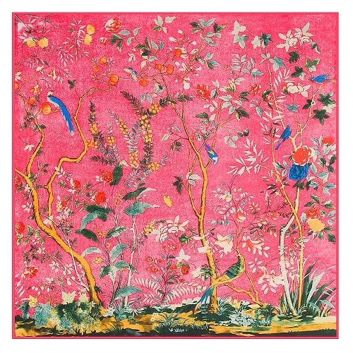 130*130CM 100% Imitation Silk Twill Silk Square Scarf Scarves Floral Tree Print Scarf-Multi Colors - - Luxury Accessories by WAAMII