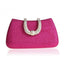 Elegant Diamond Clasp Glittery Clutch Purse - rose - Luxury bags by WAAMII