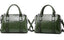 Vintage Ladies Oil Wax Leather Handbags Leather Satchel - - Luxury bags by WAAMII