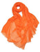 Pure Cashmere Women Ultra Thin Pashmina Shawl and Wraps Solid Color - Orange - Luxury Accessories by WAAMII