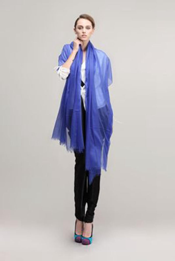 Pure Cashmere Women Ultra Thin Pashmina Shawl and Wraps Solid Color - - Luxury Accessories by WAAMII