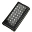 Quilted Embossed Pattern Top Grain Wax Leather Wallet Purse For Women bags WAAMII black  