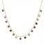 Rainbow AAA Cubic Zirconia Fancy Round Drop Necklace