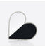 Red Heart Diamond Evening Clutch - White Diamonds Black L22.5 x W5 x H12cm - Luxury bags by WAAMII