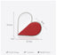 Red Heart Diamond Evening Clutch - - Luxury bags by WAAMII