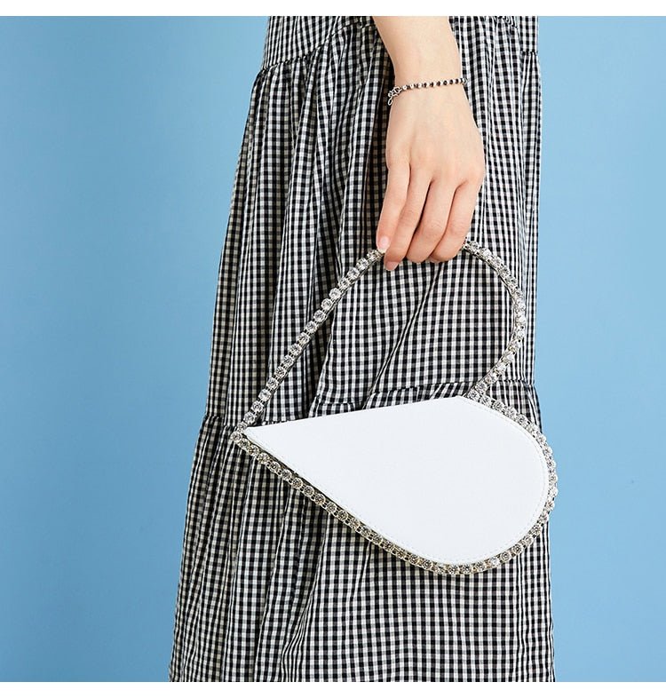Red Heart Diamond Evening Clutch - - Luxury bags by WAAMII